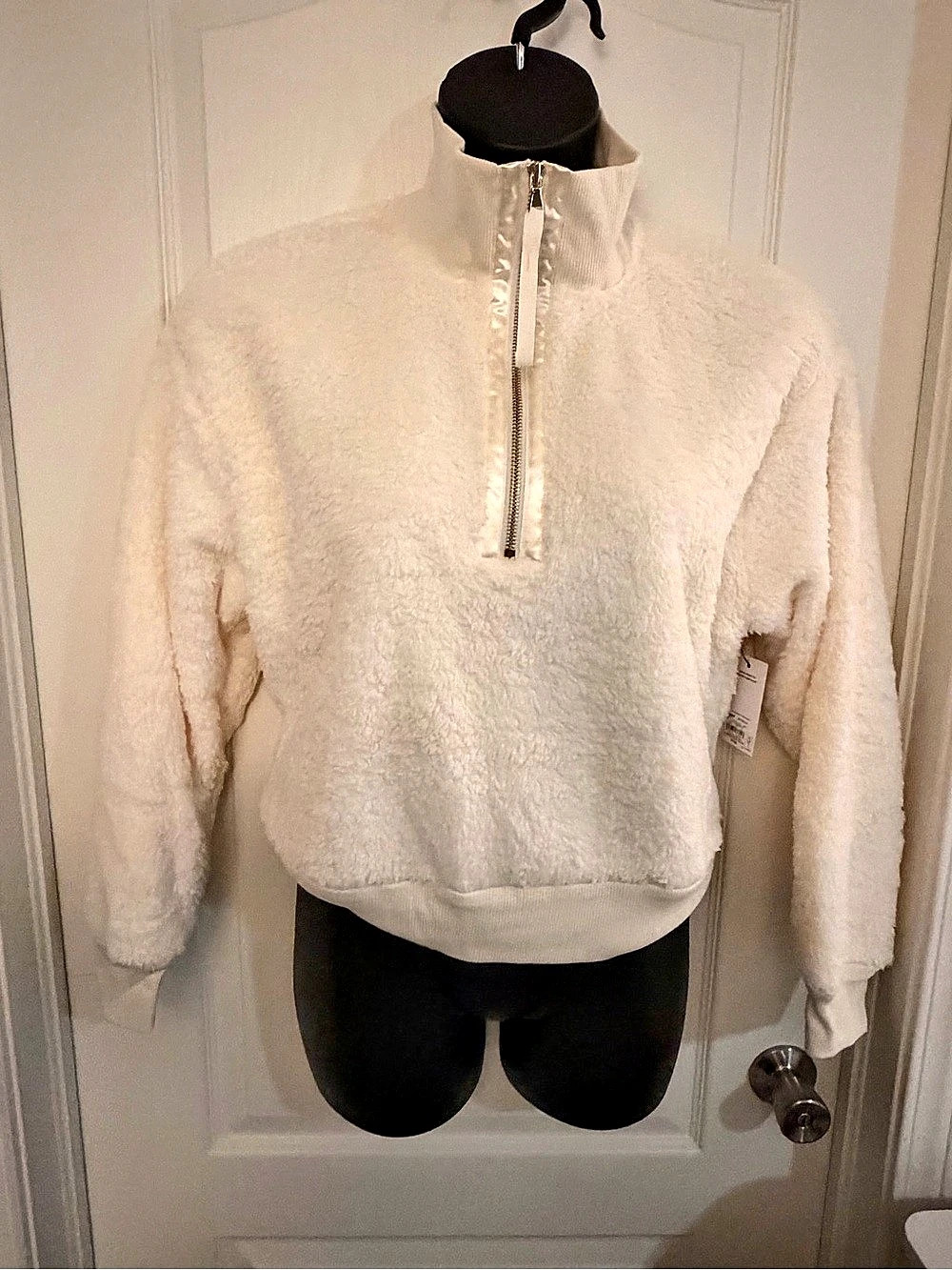 Sonoma Goods For Life Faux Fur Quarter-Zip Pullover